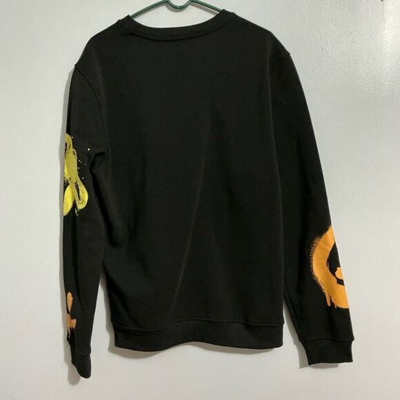 Switch Black Graphic Sweatshirt with Colorful Prints size XL - Picture 3 of 5